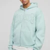 boohooMAN Oversized Homme Applique Zip Through Hoodie | Hoodies & Sweats