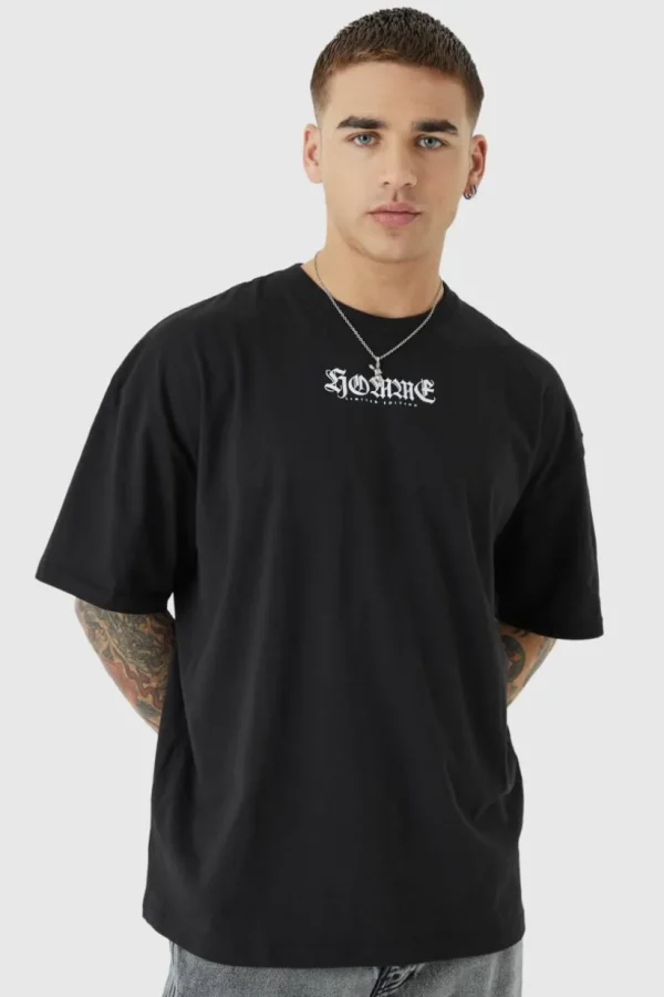 boohooMAN Oversized Homme Graphic T-shirt | T-Shirts