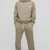 boohooMAN Oversized Homme Hooded Split Hem Tracksuit | Tracksuits