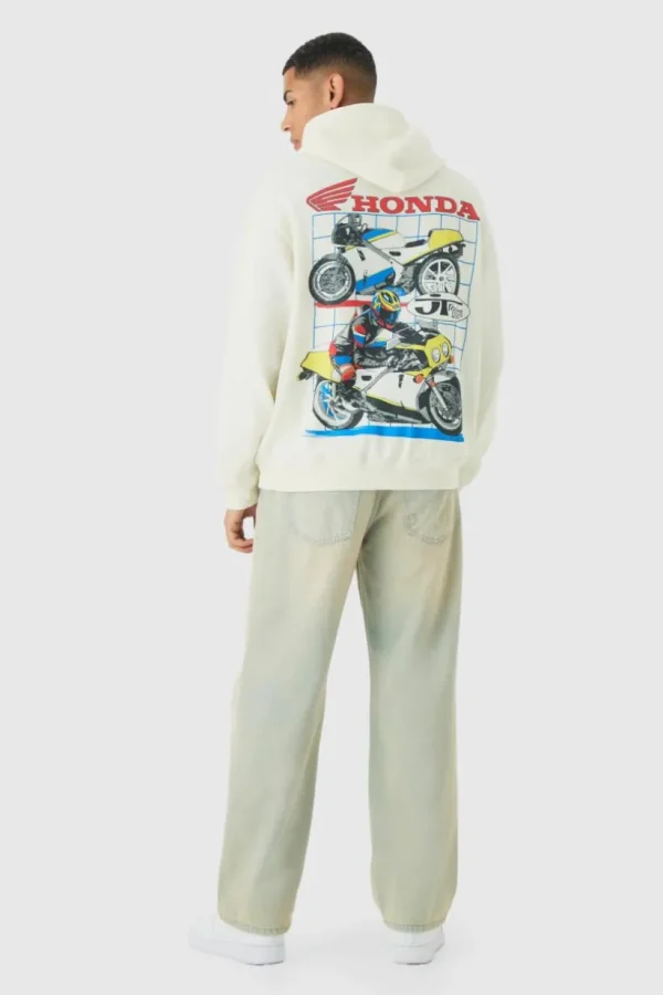 boohooMAN Oversized Honda JT Racing License Print Hoodie | Hoodies & Sweats