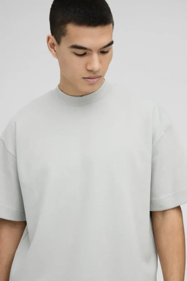 boohooMAN Oversized Interlock T-shirt And Jogger Set | Sets & Coords