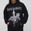 boohooMAN Oversized Iron Maiden License Print Hoodie | Hoodies & Sweats