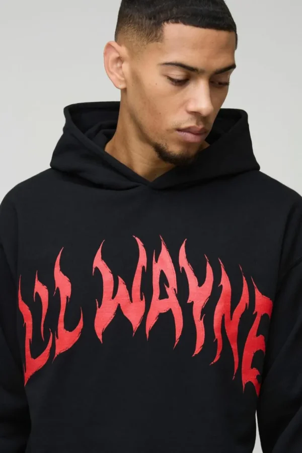 boohooMAN Oversized Lil Wayne License Print Hoodie | Hoodies & Sweats