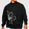 boohooMAN Oversized Line Drawn Flower Print Sweatshirt | Hoodies & Sweats