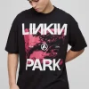 boohooMAN Oversized Linkin Park Band License T-Shirt | T-Shirts