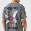 boohooMAN Oversized Linkin Park Wash License T-shirt | T-Shirts