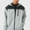 boohooMAN Oversized Man Tab Colour Block Hooded Windbreaker In | Man