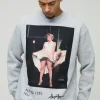 boohooMAN Oversized Marilyn License Print Sweatshirt | Hoodies & Sweats | T-Shirts