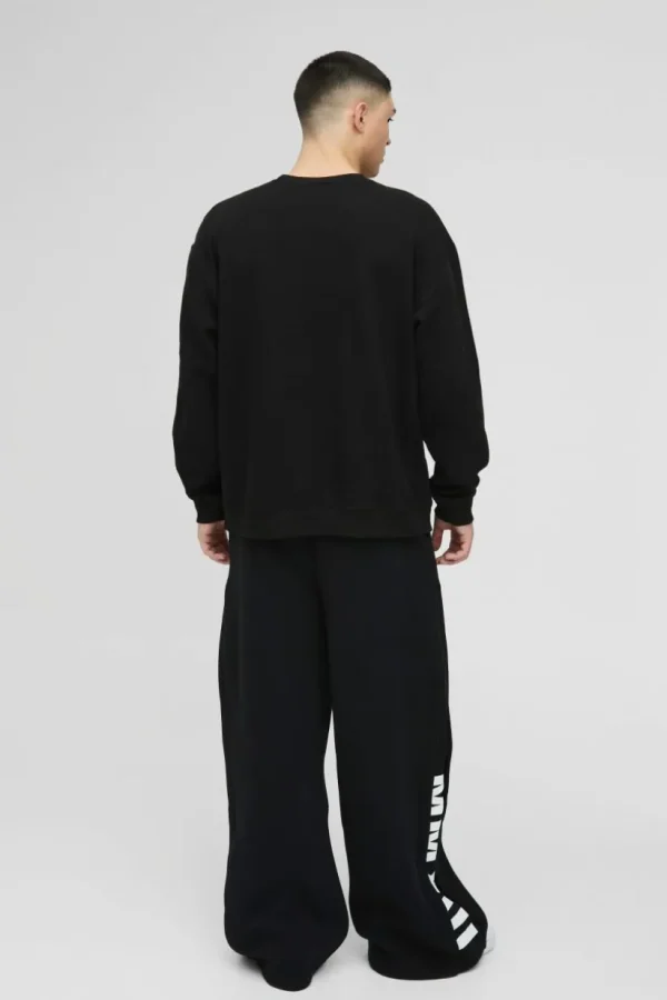 boohooMAN Oversized Misfits Band License Print Sweatshirt | Hoodies & Sweats