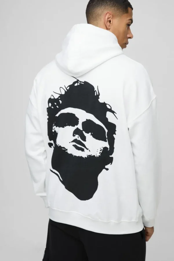 boohooMAN Oversized Morrissey License Print Hoodie | Hoodies & Sweats