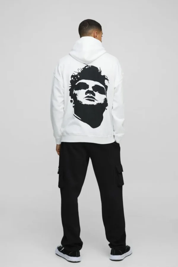 boohooMAN Oversized Morrissey License Print Hoodie | Hoodies & Sweats