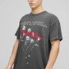 boohooMAN Oversized My Chemical Romance Washed License Band T-Shirt | T-Shirts