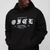 boohooMAN Oversized OFCL Rhinestone Hoodie | Hoodies & Sweats