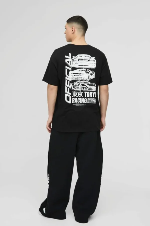 boohooMAN Oversized Official Racing Graphic T-Shirt | Hoodies & Sweats | T-Shirts