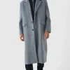 boohooMAN Oversized Overcoat With Faux Hooded Jersey Layer In | Man | Coats & Jackets