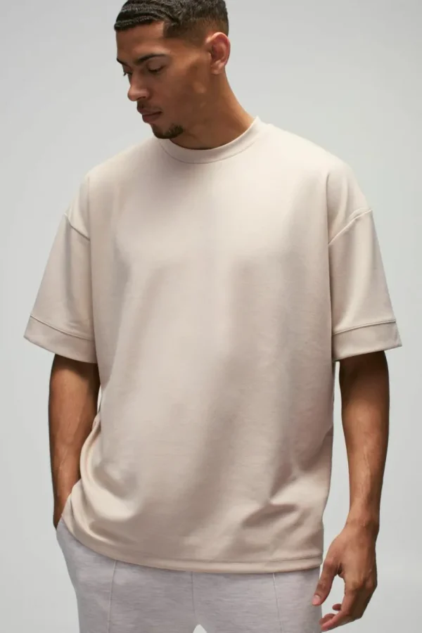 boohooMAN Oversized Peached T-Shirt | T-Shirts