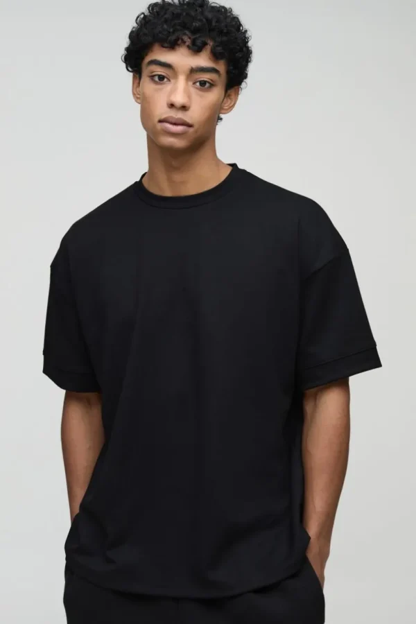 boohooMAN Oversized Peached T-Shirt | T-Shirts
