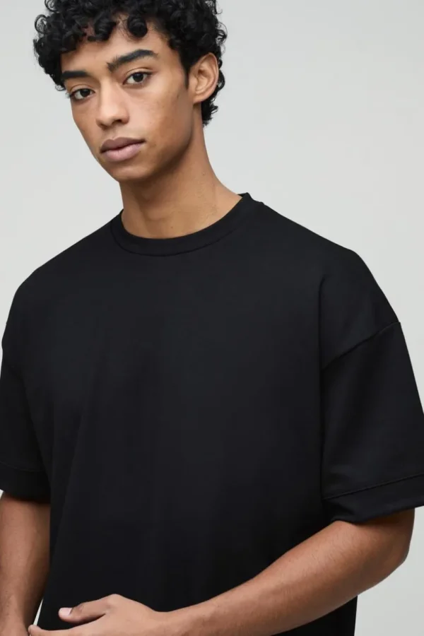 boohooMAN Oversized Peached T-Shirt | T-Shirts