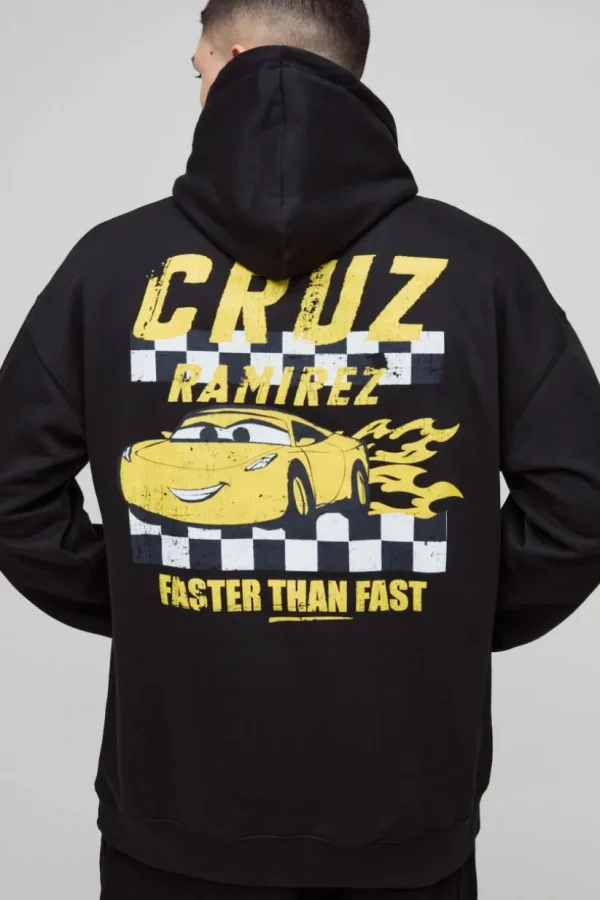 boohooMAN Oversized Pixar Cars Cruz License Print Hoodie | Hoodies & Sweats