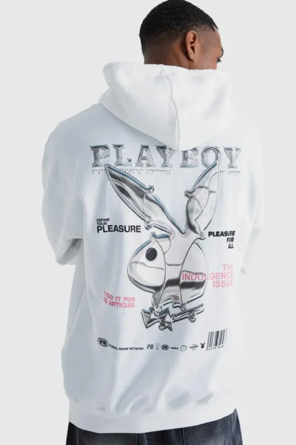 boohooMAN Oversized Playboy License Hoodie | Hoodies & Sweats