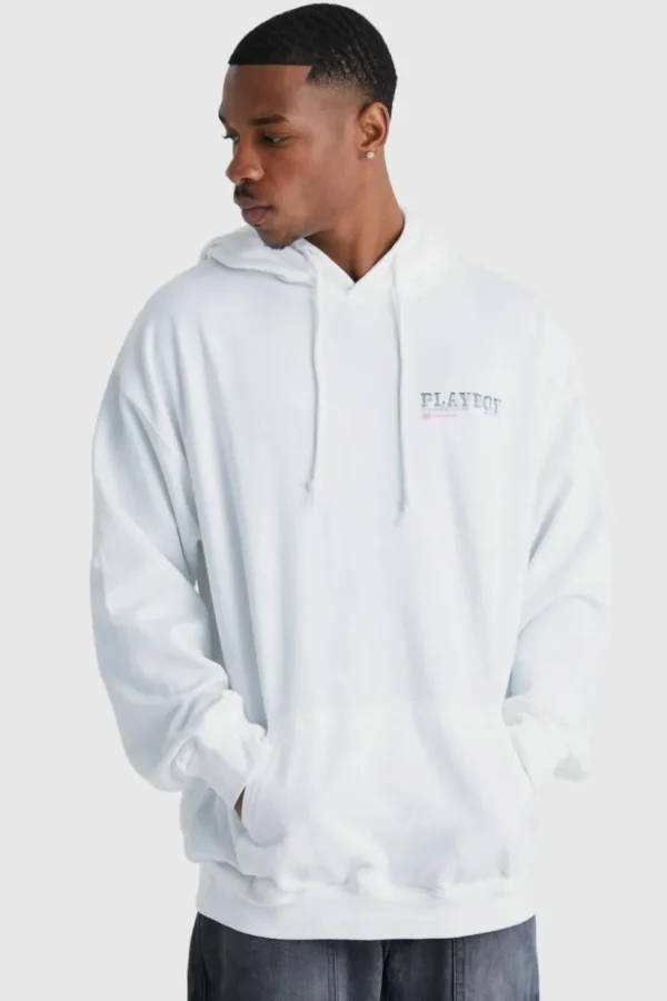 boohooMAN Oversized Playboy License Hoodie | Hoodies & Sweats