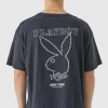 boohooMAN Oversized Playboy Rhinestone License T-shirt | T-Shirts