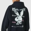 boohooMAN Oversized Playboy Varsity License Print Hoodie | Hoodies & Sweats