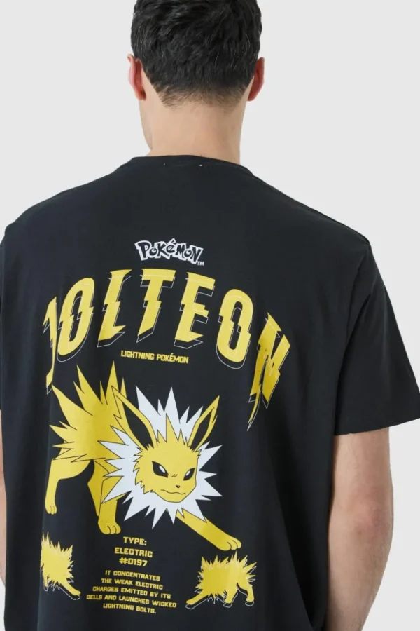 boohooMAN Oversized Pokemon Jolteon License T-shirt | T-Shirts