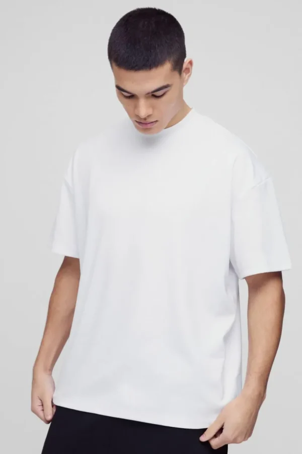 boohooMAN Oversized Premium Super Heavyweight T-shirt | Basics - Elevated | T-Shirts