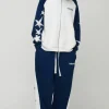 boohooMAN Oversized Raglan Homme Star Gusset Zip Through Hooded Tracksuit | Tracksuits