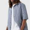 boohooMAN Oversized Short Sleeve Quilted Shirt | Shirts | Going Out Shirts