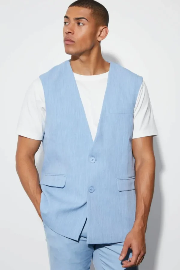 boohooMAN Oversized Single Breasted Blazer Vest | Suits & Tailoring | Suits & Tailoring