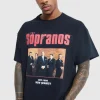 boohooMAN Oversized Sopranos License T-shirt | T-Shirts