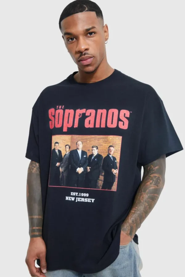 boohooMAN Oversized Sopranos License T-shirt | T-Shirts