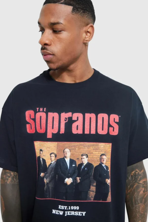 boohooMAN Oversized Sopranos License T-shirt | T-Shirts