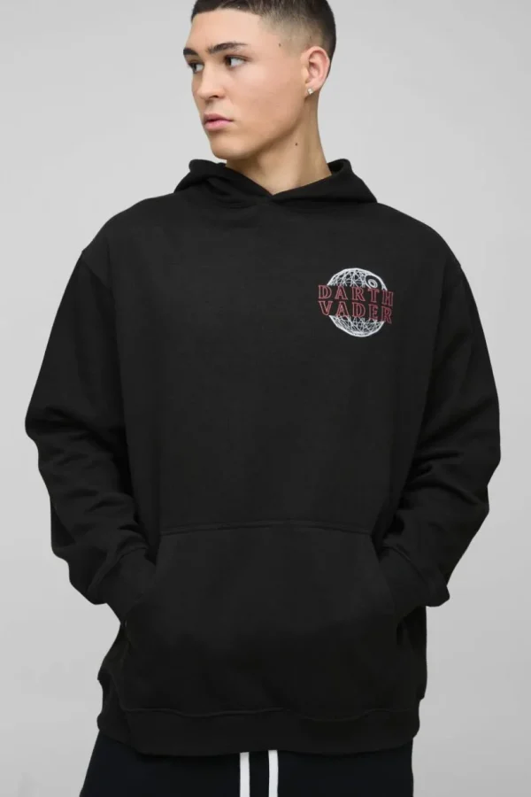 boohooMAN Oversized Star Wars Disney License Print Hoodie | Hoodies & Sweats | T-Shirts