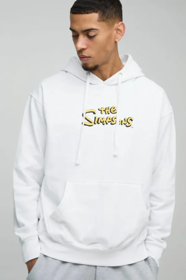 boohooMAN Oversized The Simpsons License Print Hoodie | Hoodies & Sweats | T-Shirts