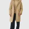 boohooMAN Oversized Twill Parka With Faux Fur Hood Trim In | Man | Coats & Jackets