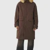 boohooMAN Oversized Twill Parka With Faux Fur Hood Trim In | Man | Coats & Jackets