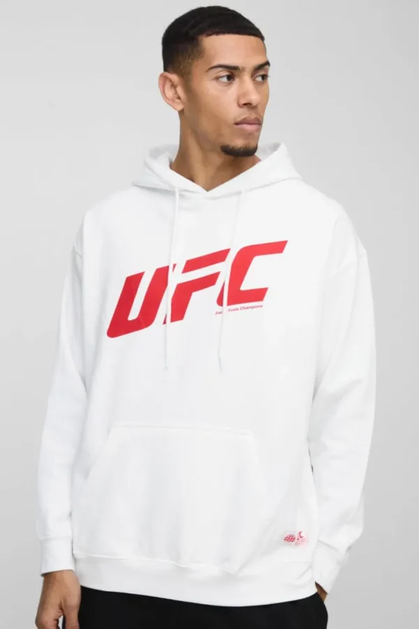 boohooMAN Oversized UFC Sports License Print Hoodie | Hoodies & Sweats | T-Shirts