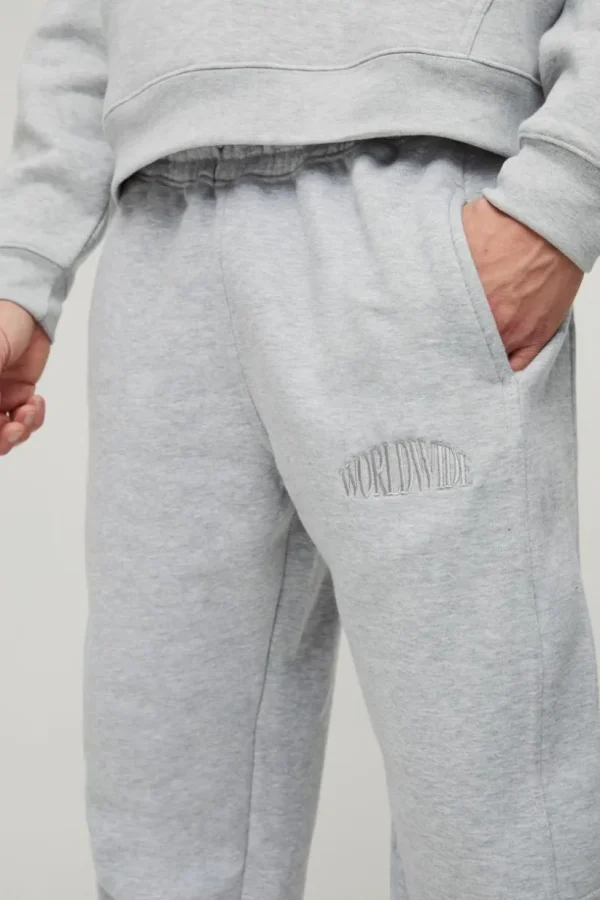 boohooMAN Oversized Waffle Panel Jogger | Trousers | Joggers