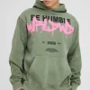 boohooMAN Oversized Washed WRLDWD Graffiti Graphic Hoodie | Hoodies & Sweats