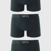 boohooMAN 3 Pack Man Dash Mid Length Trunks | Underwear & Socks | Underwear & Socks