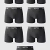 boohooMAN 7 Pack Man Dash Repeat Classic Trunks | Man | Underwear & Socks