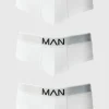 boohooMAN 3 Pack Man Logo Briefs | Man | Underwear & Socks