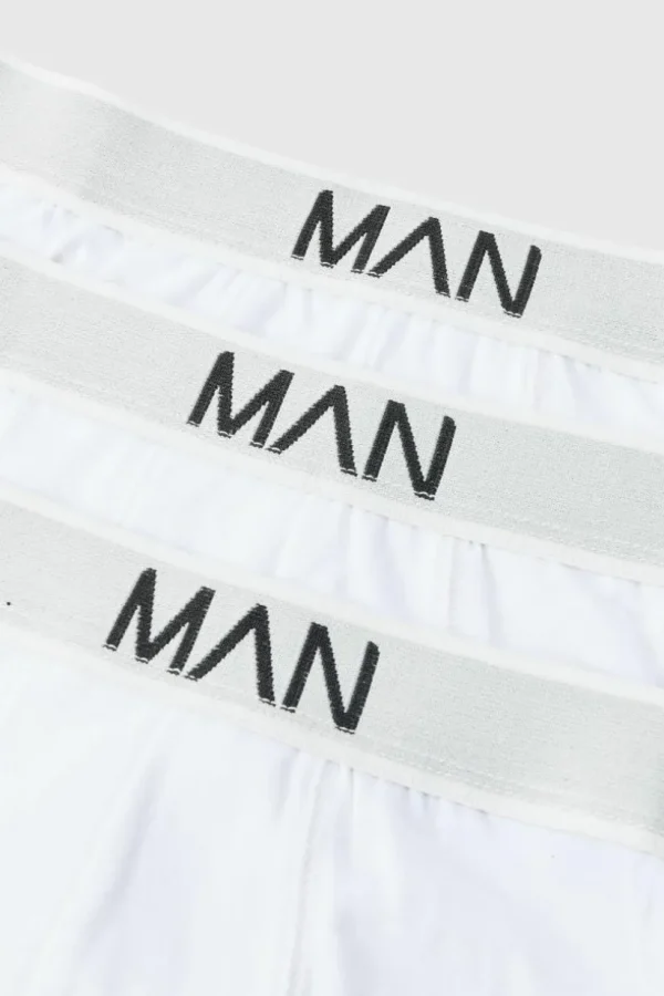 boohooMAN 3 Pack Man Logo Briefs | Man | Underwear & Socks