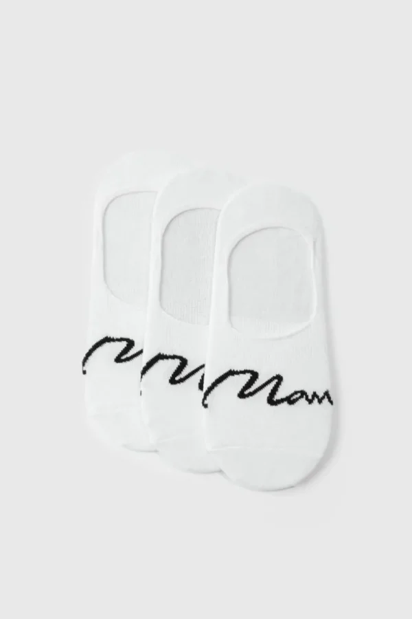 boohooMAN 3 Pack Man Signature Invisible Socks | Man | Underwear & Socks