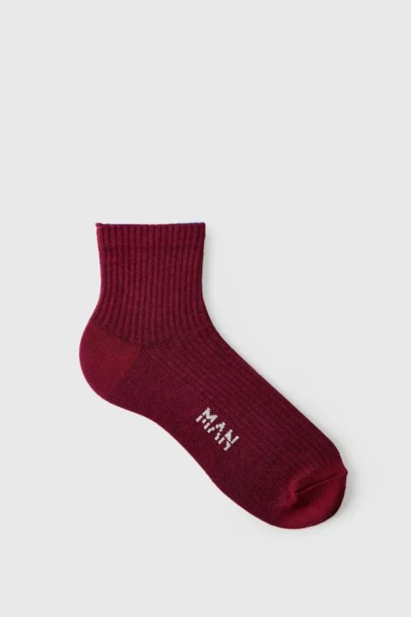 boohooMAN 2 Pack Man Woven Tab Socks | Man | Underwear & Socks