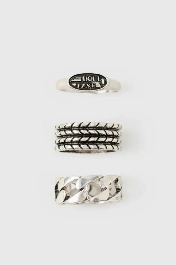 boohooMAN 3 Pack Signet Rings | Jewellery & Watches