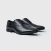 boohooMAN Perforated Detail Smart Derby Shoes | Going Out | Smart Shoes